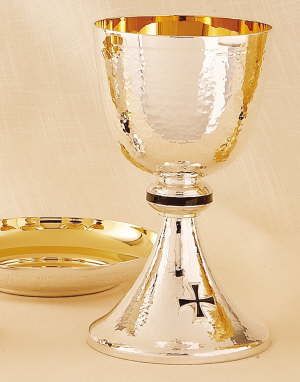 Silver Chalice With Scale Paten
